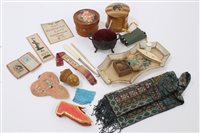 Lot 3132 - Selection of sewing items - including velvet...