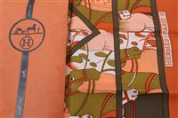 Lot 3140 - Authentic Hermes silk scarf - Ali-Baba...