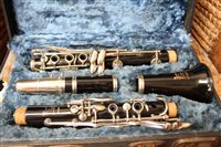 Lot 3708 - Vintage Boosey & Hawkes 'Regent' clarinet, cased