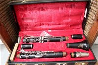 Lot 3712 - Vintage Boosey & Hawkes 'Emperor' clarinet, cased