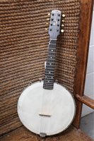 Lot 3717 - Vintage 8 string banjo mandolin by Whirle, in...