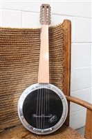 Lot 3718 - Turkish twelve-string cumbus in soft case