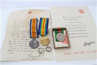 Lot 3748 - Two First World War Medalss awarded to Gnr. N....