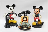 Lot 3759 - Collection of nine Disney telephones