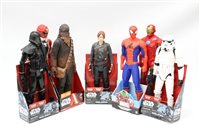 Lot 3760 - Four Star Wars action figures, Spiderman,...