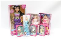 Lot 3761 - Six boxes of Disney Prince and Princess dolls -...