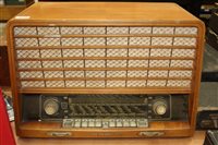 Lot 3771 - 1950s Loewe Opta radio in wooden case