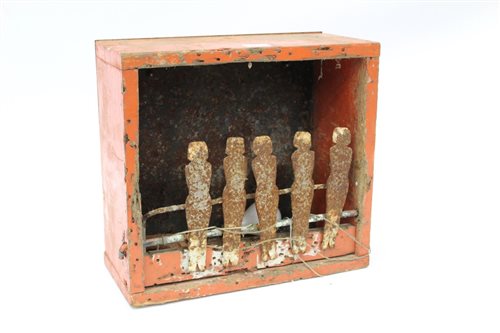 Lot 3775 - An original 'finger box' from a fairground...