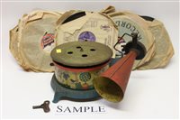 Lot 2702 - Gamette German tinplate child's gramophone...