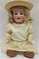 Lot 2708 - Doll - Simon Halbig Reinhardt bisque head...