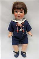 Lot 2710 - Doll - Heubach Koppelsdorf bisque head 320-12 -...