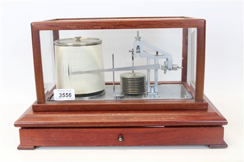 Lot 3556 - 1970s barograph, by Casella, London, in a...