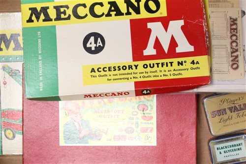 Lot 2772 - Meccano outfit no. 3, accessory outfits no's...