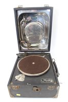 Lot 3554 - Early 20th century Decca portable wind-up...