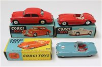 Lot 2743 - Corgi MGA Sports Car no. 302, Lotus Mark...