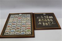 Lot 2589 - Cigarette cards framed and glazed - Boys...