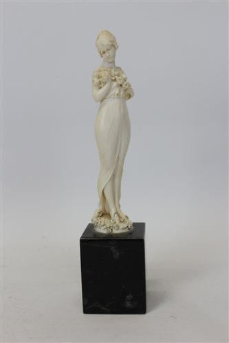 Lot 3577 - Fine 1920s German carved ivory figure of an...