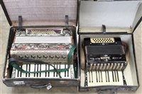 Lot 3580 - Alvari piano accordion in a fitted case,...