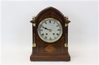 Lot 3522 - Late 19th / early 20th century mantel clock...