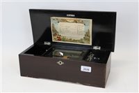 Lot 3526 - Late 19th / early 20th century musical box no....