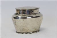 Lot 3527 - Late Victorian silver tea caddy of compressed...