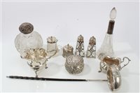 Lot 3649 - Selection of miscellaneous silver - including...