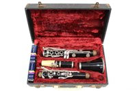 Lot 3784 - Vintage Besson '35' clarinet, cased