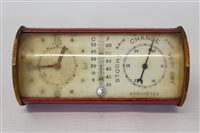 Lot 3530 - Jaeger combination desk alarm clock and...