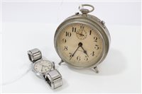 Lot 3336 - 1950s Bonheur wristwatch, together with a...