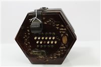 Lot 3688 - Metzler & Co. 48 key five-fold concertina no....