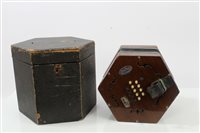 Lot 3689 - Mayfair 30 key six-fold concertina in a fitted...