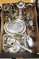 Lot 3660 - Large selection of Victorian and later silver...