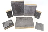 Lot 3601 - Collection of 1930s German printing blocks...