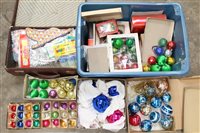 Lot 3616 - Quantity of vintage Christmas glass baubles...