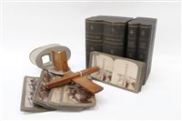 Lot 3623 - Underwood & Underwood stereoscopic viewer,...