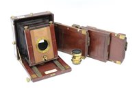 Lot 3636 - Parts of a London Stereoscopic Co. brass and...