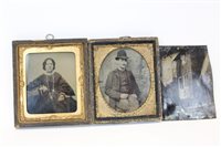 Lot 3659 - Unusual daguerreotype of a family group...