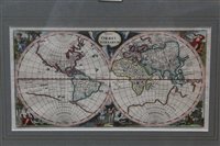 Lot 1110 - 18th century hand-coloured engraved map -...