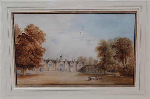 Lot 1157 - R.Lugar, early 19th century watercolour -...