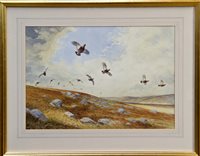 Lot 1062 - *Ben Hoskyns (b. 1963), watercolour - Grouse...