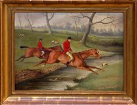 Lot 1063 - George Henry Laporte (1799 - 1873), oil on...