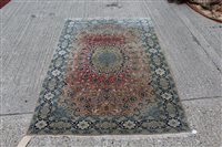 Lot 1506 - Kashan carpet with central petalled medallion...