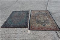 Lot 1513 - Kashan rug with central petalled medallion...