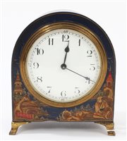 Lot 1526 - 1920s French mantel timepiece with white...