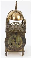 Lot 1527 - 1920s gilt brass lantern-style Clocks &...