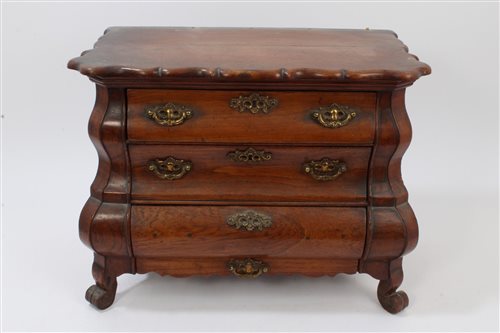 Lot 825 - 19th century Dutch apprentice-piece miniature...