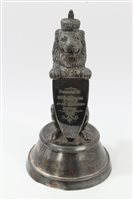 Lot 868 - Victorian presentation inkwell in the form of...