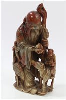 Lot 886 - Late 19th / early 20th century Chinese carved...