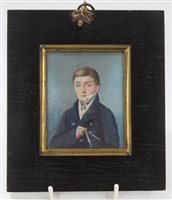 Lot 940 - English School, circa 1830, miniature...