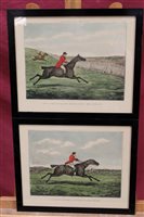 Lot 1050 - Henry Alken set of six Victorian hand-coloured...